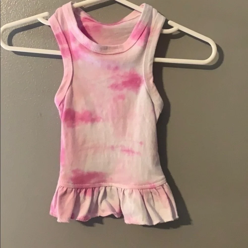 3/10.00! Dye Cotton Dog T-shirt Dress Size Small Pet Handmade